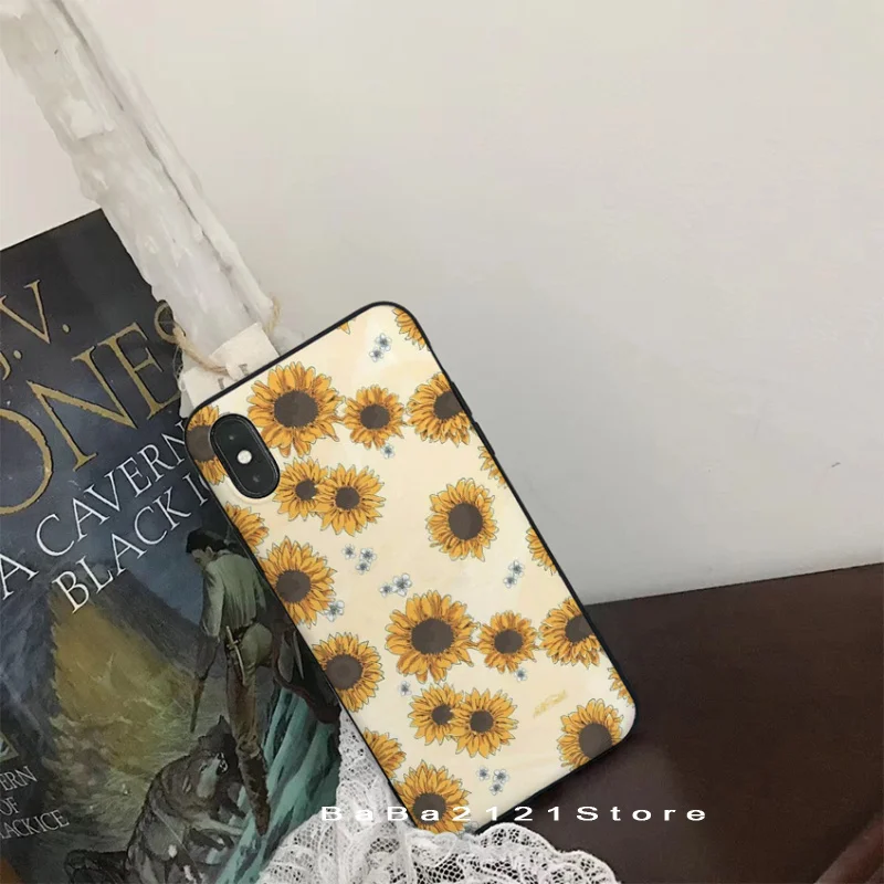 Funda de teléfono de diseño único de lujo de girasol amarillo de belleza Babaite para iPhone 8 7 6 S Plus X Xs Xr xsMax 5 5S SE 5c cubierta Funda de teléfono de diseño único de lujo de girasol amarillo de belleza Babaite para iPhone 8 7 6 S Plus X Xs Xr xsMax 5 5S SE 5c cubierta