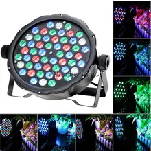 1- 10X 54 шт. 200 Вт Светодиодная лампа с бусинами 54x3 Вт led Par огни RGBW плоский par led dmx512 дискотечные огни профессиональный сценический dj оборудовани...