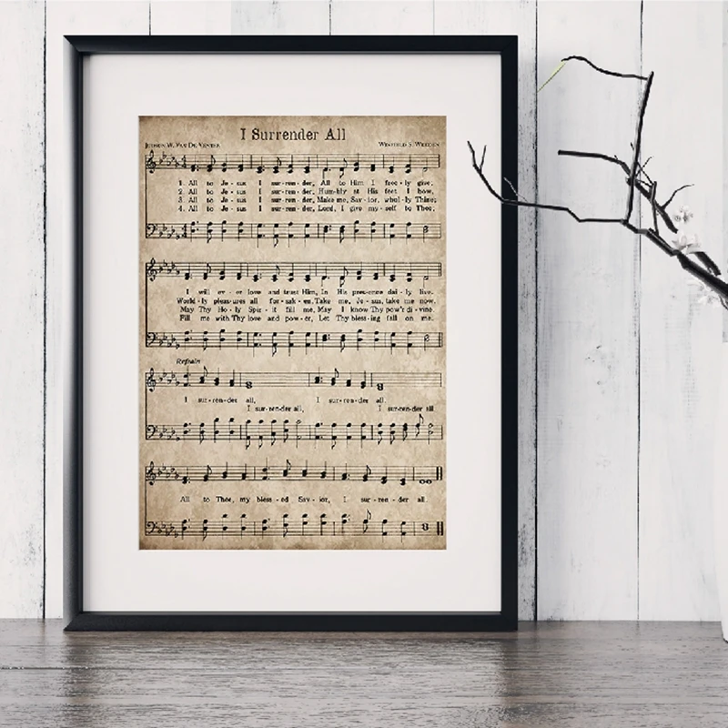 Vintage Sheet Music Canvas Print