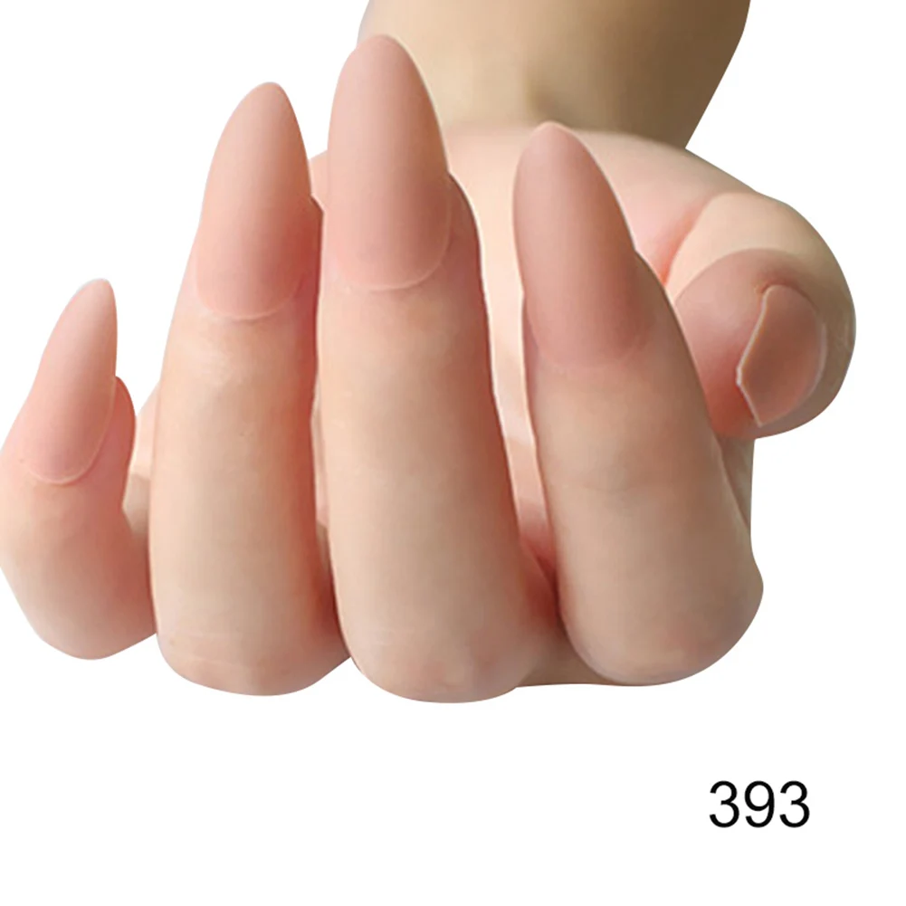 Новые 24 шт женские накладные ногти DIY матовые капли в форме накладные ногти WH998 - Цвет: 02