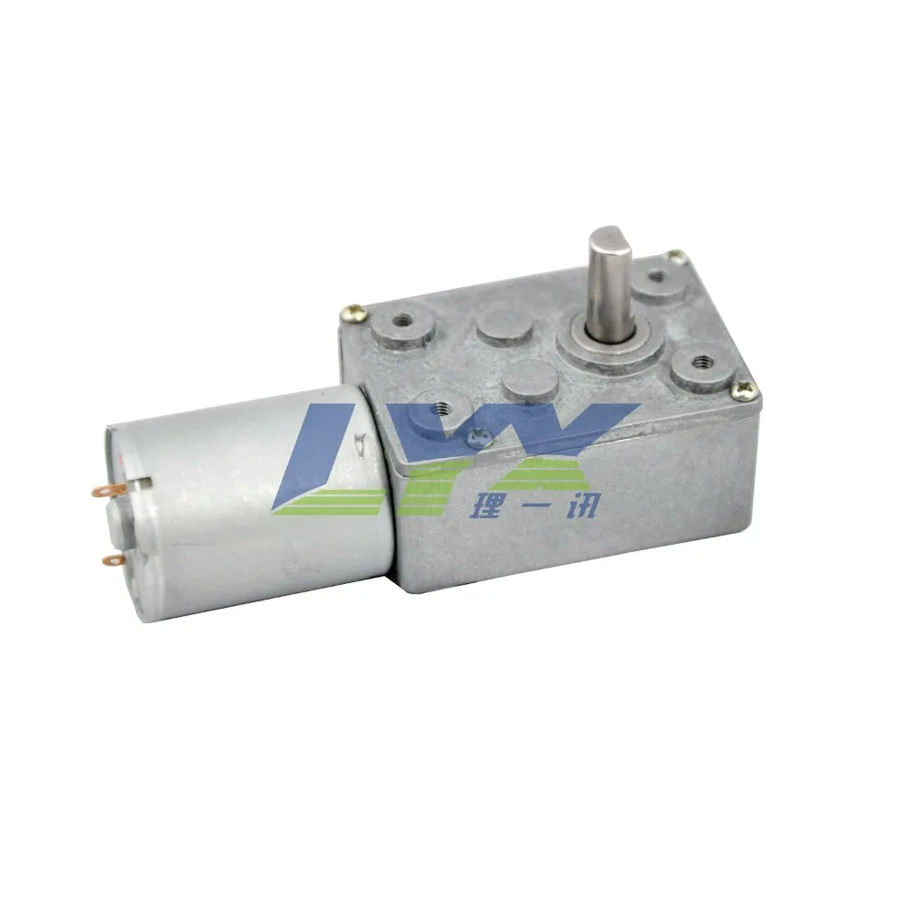 

LX370WG 12V 160RPM Large torque turbine worm reducer motor, DC square motor