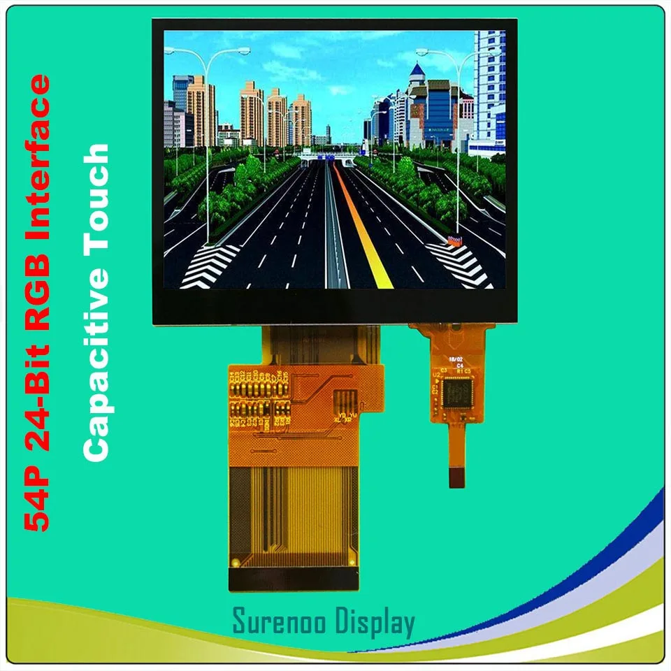 

3.5" inch 320*240 TFT WKS Color LCD Module Display Screen with Resistive Capacitive Touch Panel