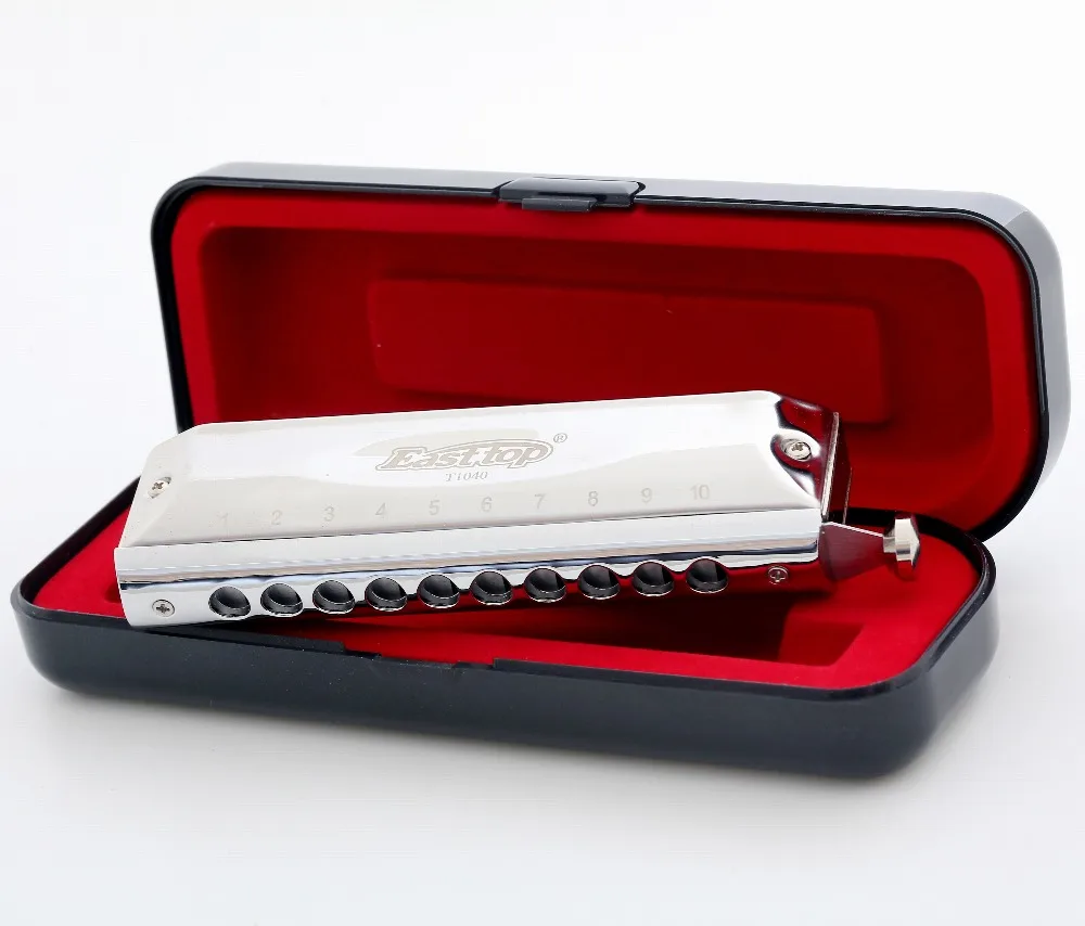 

EASTTOP new 10 hole 40 tone professional chromatic harmonica for player,gift