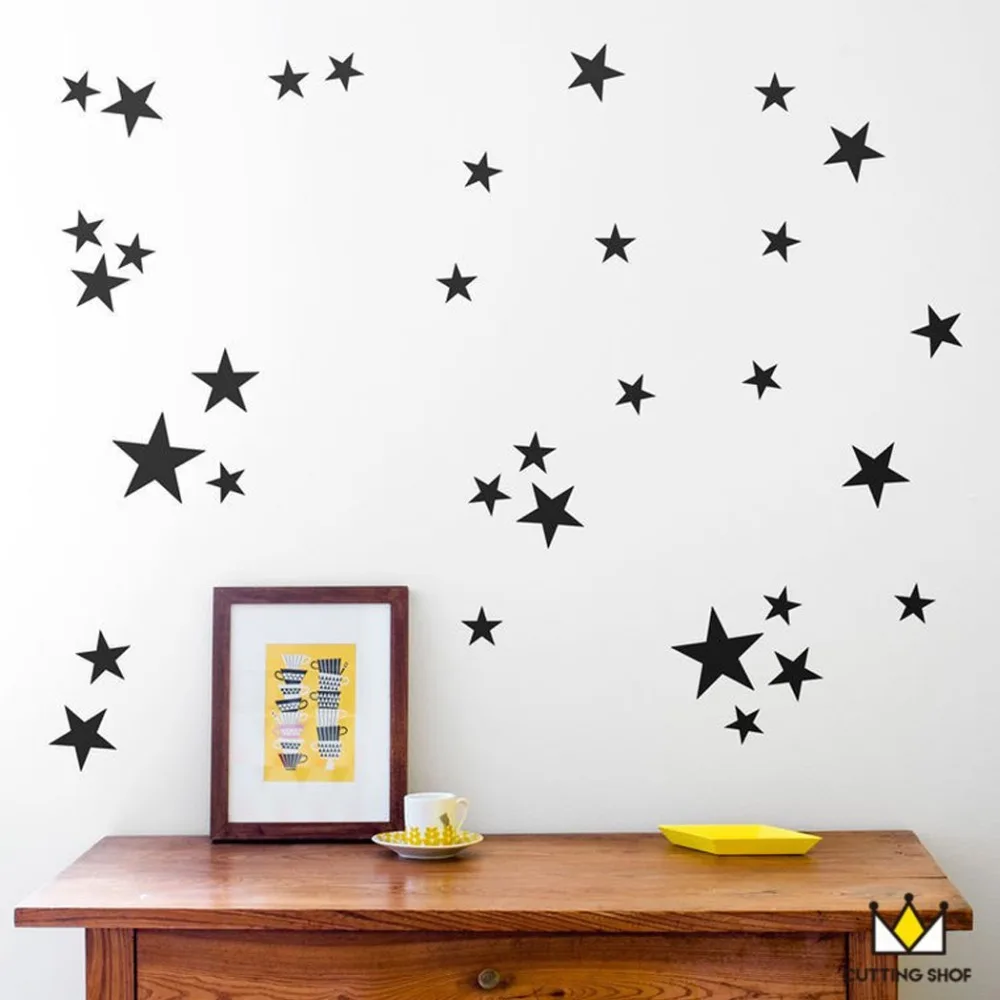Home Decor Star Creative wall stickers Home Decor Wedding Decoration maison Self-adhesive Removable wall stickers for kids rooms (10)