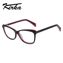 Кирка, Ретро стиль, ацетат, близорукость, очки для глаз, женские, прозрачные линзы, оправа, оптические очки, очки