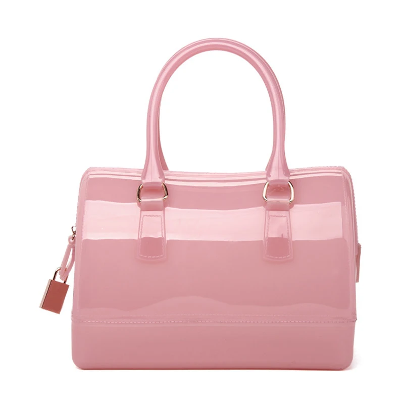 Designer Candy Color font b Handbag b font Lock Ornament Women Cute Pillow shaped Hand Bag