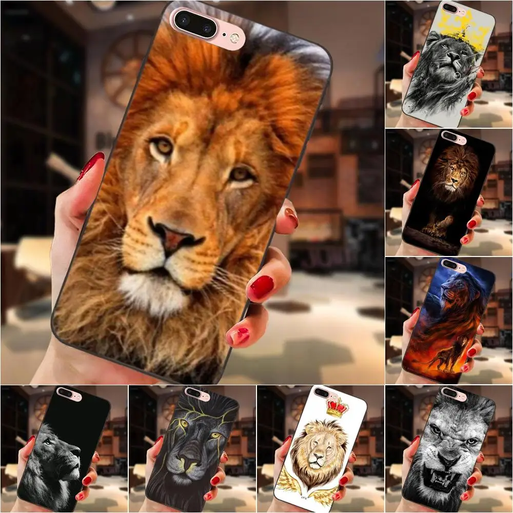 

King Lion Beautiful Animals Soft TPU Case For Huawei Honor 5A 6A 6C 7A 7C 7X 8A 8C 8X 9 10 P8 P9 P10 P20 P30 Mini Lite Plus