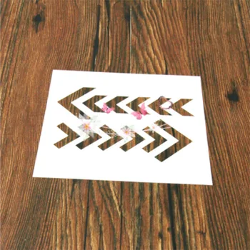 

1PC Minimalist bilateral arrow Shaped Reusable Stencil Airbrush Painting Art DIY Home Decor Scrap booking Album Crafts