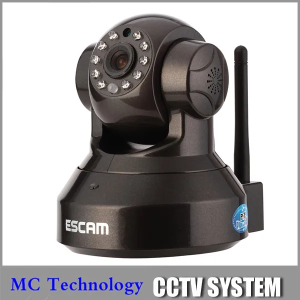ESCAM 720P HD P2P Plug and Play Wireless IP Camera CCTV Camera Home Security ipcamera Free Iphone Android App Software QF-100
