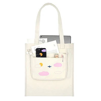 MOREUSEE креативные хлопковые двойные напечатанные Наплечные сумки с глазами звезда Трейл самолет Гора для девочек(FUN KIK - Цвет: plane bag