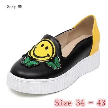 

Campus Student Slip On Shoes Women Oxfords Shoes Loafers Flats Woman Casual Flat Shoes High Quality Plus Size 34 - 40 41 42 43