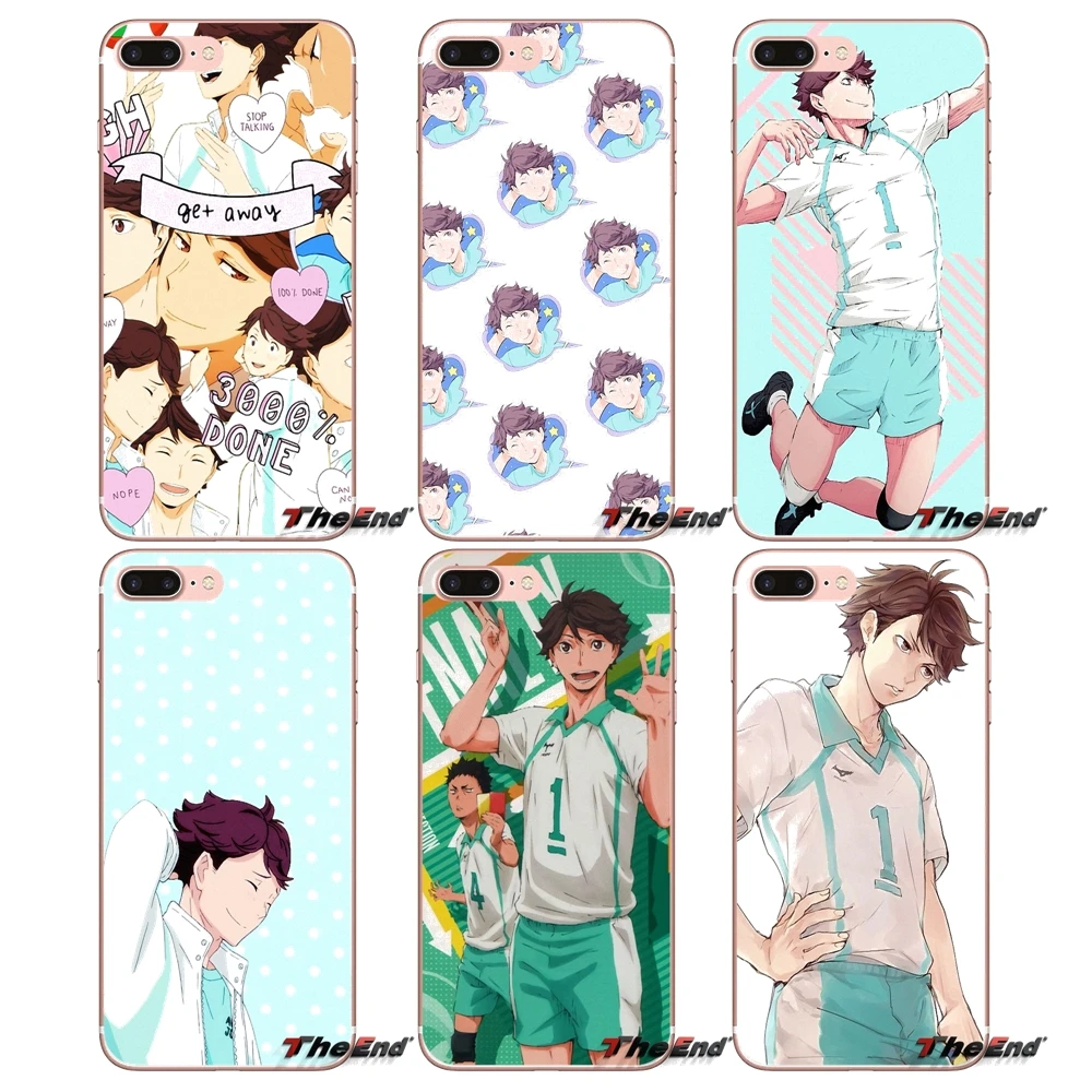 Мягкий чехол для iPhone X 4 4S 5 5S 5C SE 6 6S 7 8 Plus Samsung Galaxy J1 J3 J5 J7 A3 A5 2016 2017 Haikyuu Oikawa Tooru TOAKA |