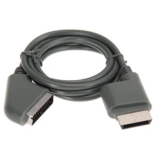 Hot 1.8m RGB Scart Video HD TV AV Cable For XBOX 360 Version Gamepads High Quality & Wholesales Game AV Cables