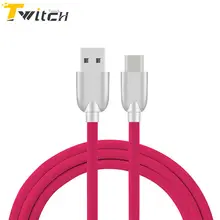 Twitch Original Zinc Alloy Type-C Cable Fast Charging Mobile Phone Charger Cable Data Sync USB-C Cable for Xiaomi Huawei LG