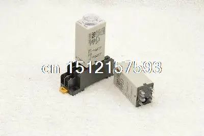 1Set Ac Dc H3Y-2 Dpdt Relè Di Ritardo Accensione E Pyf08A Base 110V/220V/12V/24V
