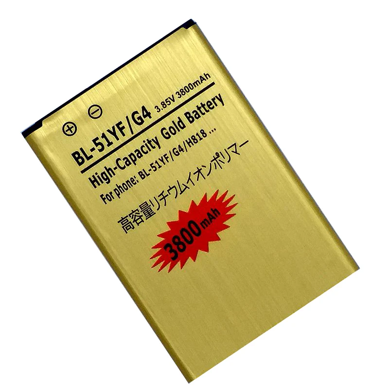 

BL-51YH Replacment Battery for LG G4 H818 H815 H810 VS999 F500 H819 F500S F500K F500L H811 V32 Internal Batteries Accumulator