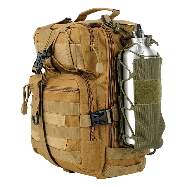 Tactical Water Bottle Pouch Outdoor Molle Military Water Bag Kettle Holder Accessory Bags Camping Hiking Travel Survival Kits 6