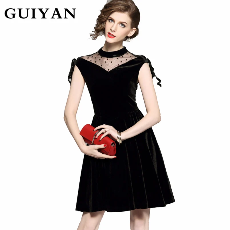 GUIYAN High Quality Elegant Party Dress 2018 Club Dresses For Women