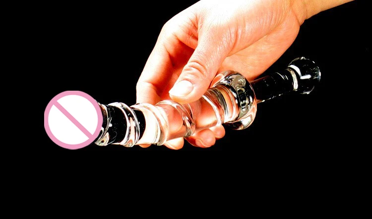 Women Glass Dildo Sex Pyrex Crystal Dildo Glass Sex Toys for Woman Anal Toys Adult Crystal Female Sex Products with handle