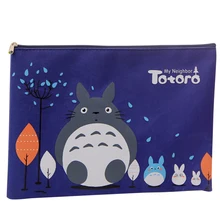 FangNymph Дракон Кот мультфильм холст большой емкости мешок для документов папки для файлов химический Войлок подачи продуктов сумка для визитных карточек