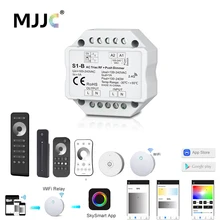 Светодиодный диммер Triac 220V 230V 110V 2,4G беспроводной RF дистанционный Диммируемый кнопочный переключатель умный Wifi диммер для светодиодной лампы