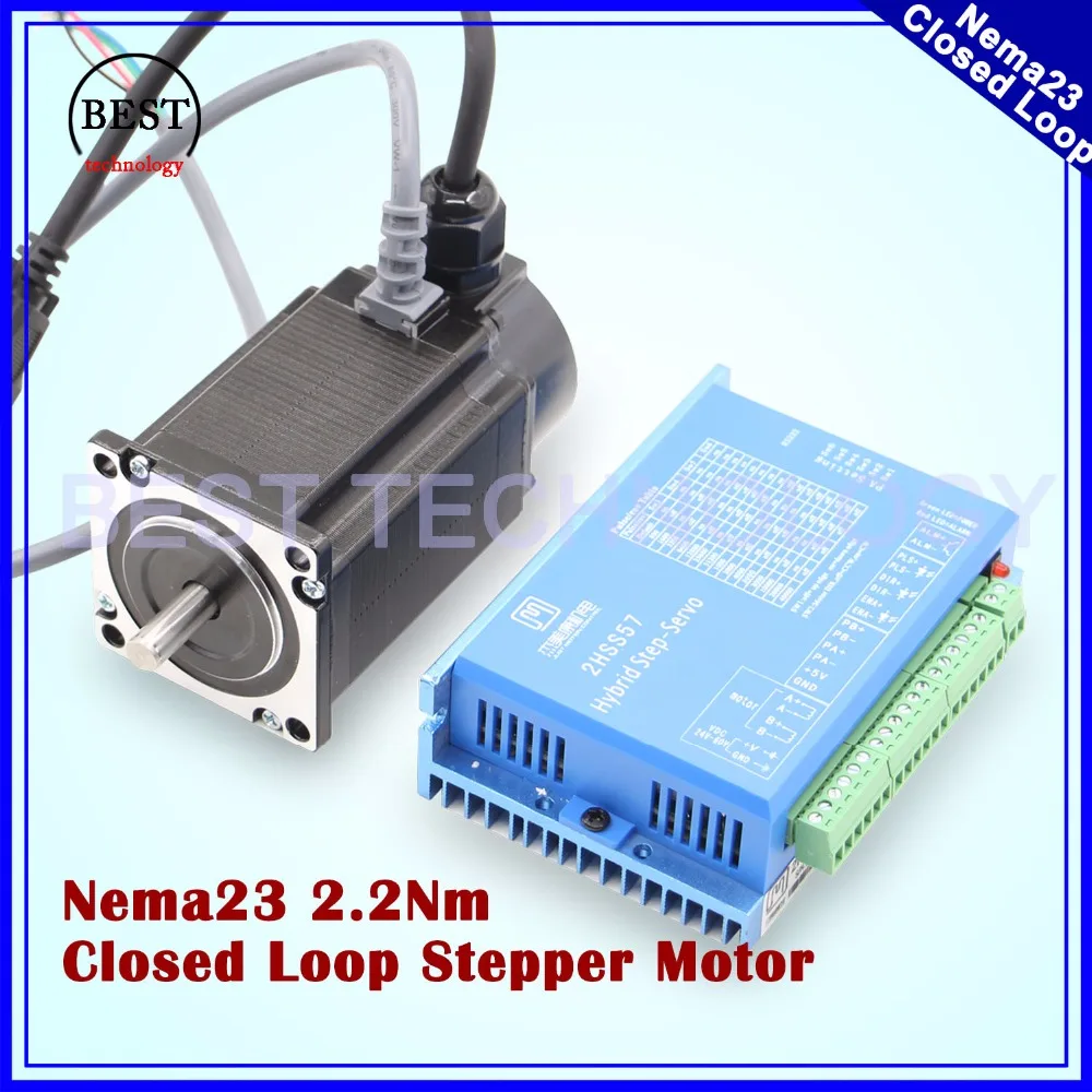 

Nema23 Closed Loop Stepper Motor 2.0N.m 4 wires 285Oz-in D=8mm Nema 23 2.2Nm JMC Close Loop Stepping Motor Servo Stepper Motor