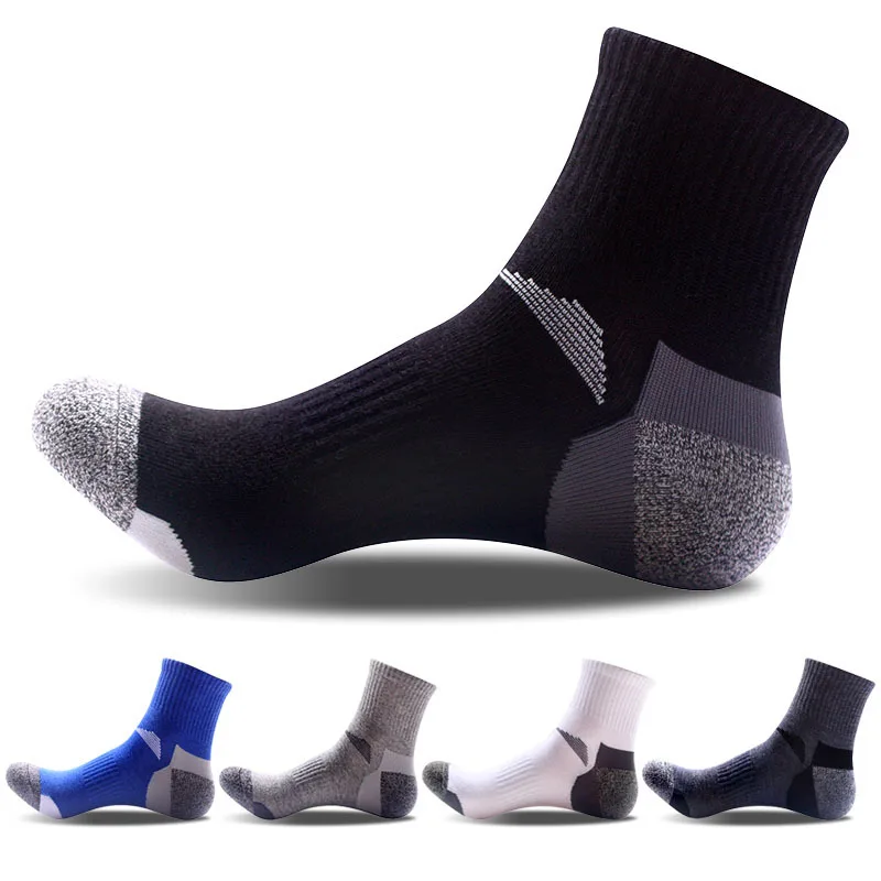 0Stitching Color Men's Socks Middle Tube Breathable Sport Socks for BasketballClimbing Hiking Anti-Bacterial Deodorant Male Socks