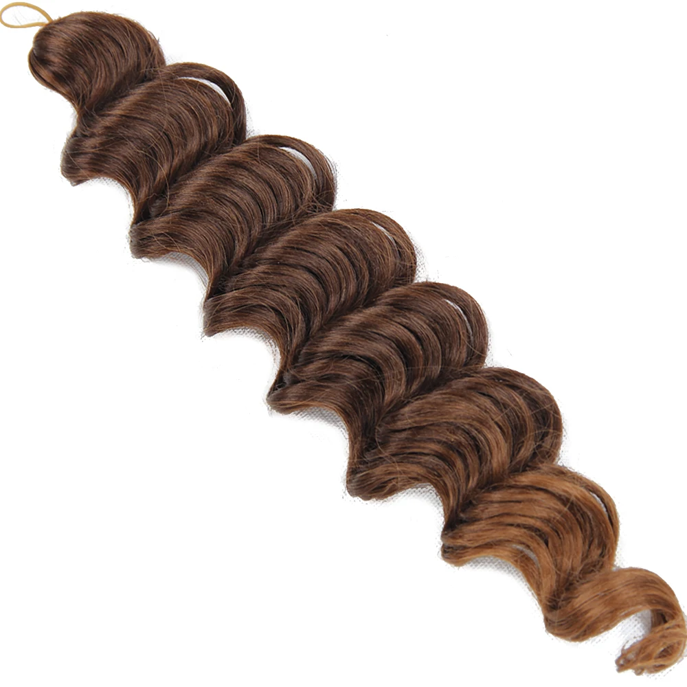 Synthetic Hair Braids Crochet Hair Curly Braiding Hair Extensions Ombre deep wave Hair Extensions HairPieces