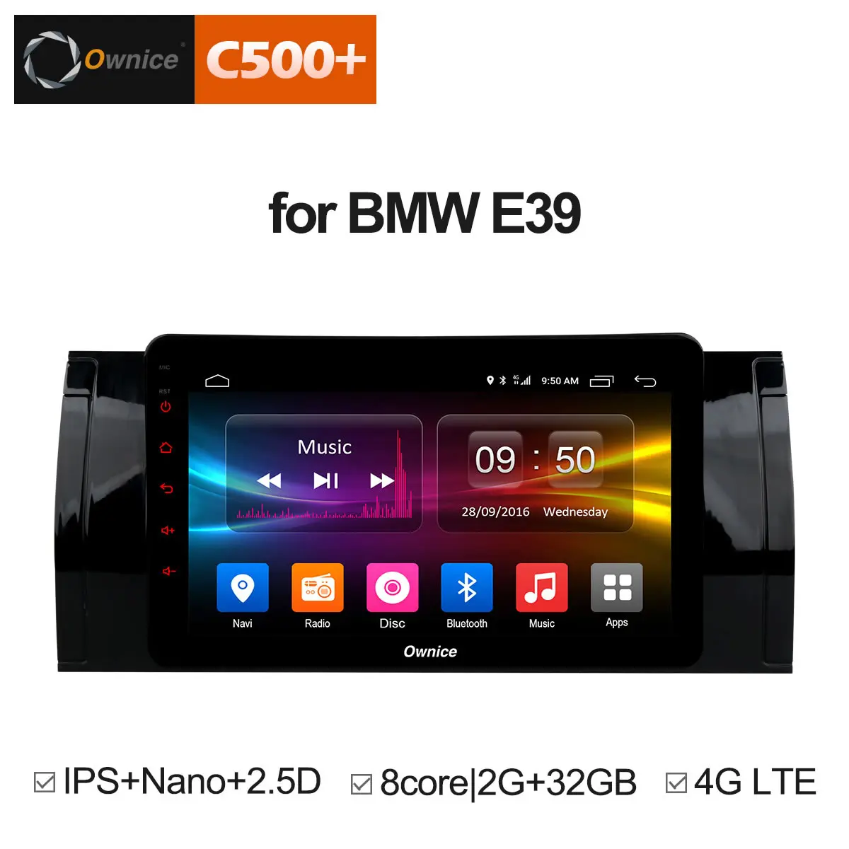 

Ownice C500+ G10 Octa Core android 8.1 Car DVD player 32G ROM for bmw E39 GPS Radio RDS GPS Navi stereo player 2G ram 4G LTE