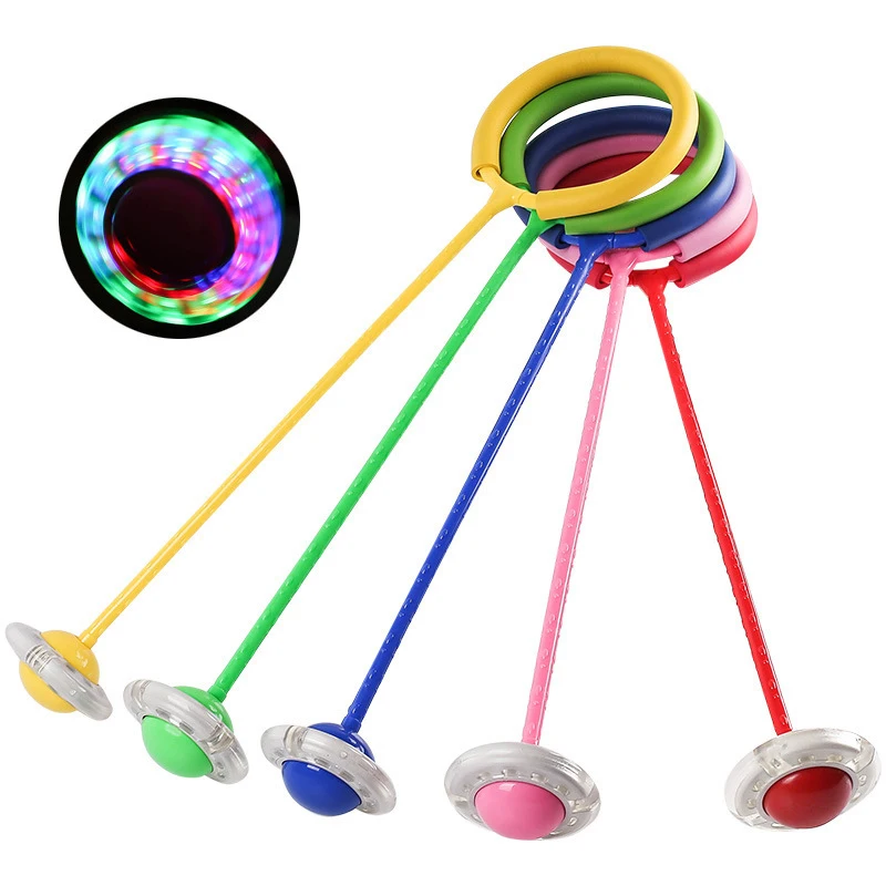 New Flash Jumping Foot Force Ball Kids Outdoor Fun Sports Toy LED