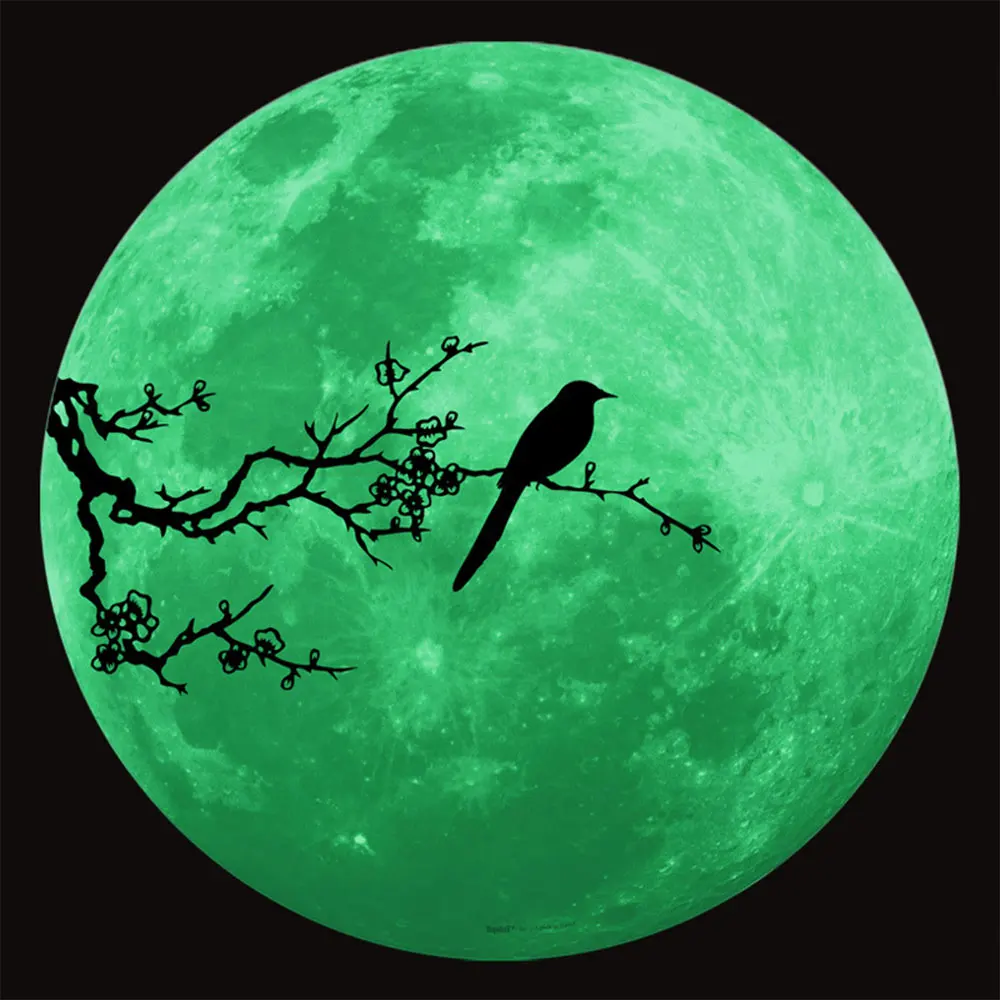 DWALLS Romantic Luminous Glowing Moon Wall Sticker Wallpaper Novel