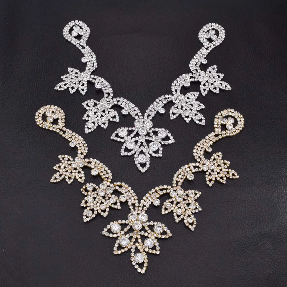 sew on rhinestone neckline for clothing HD-1100 (2)