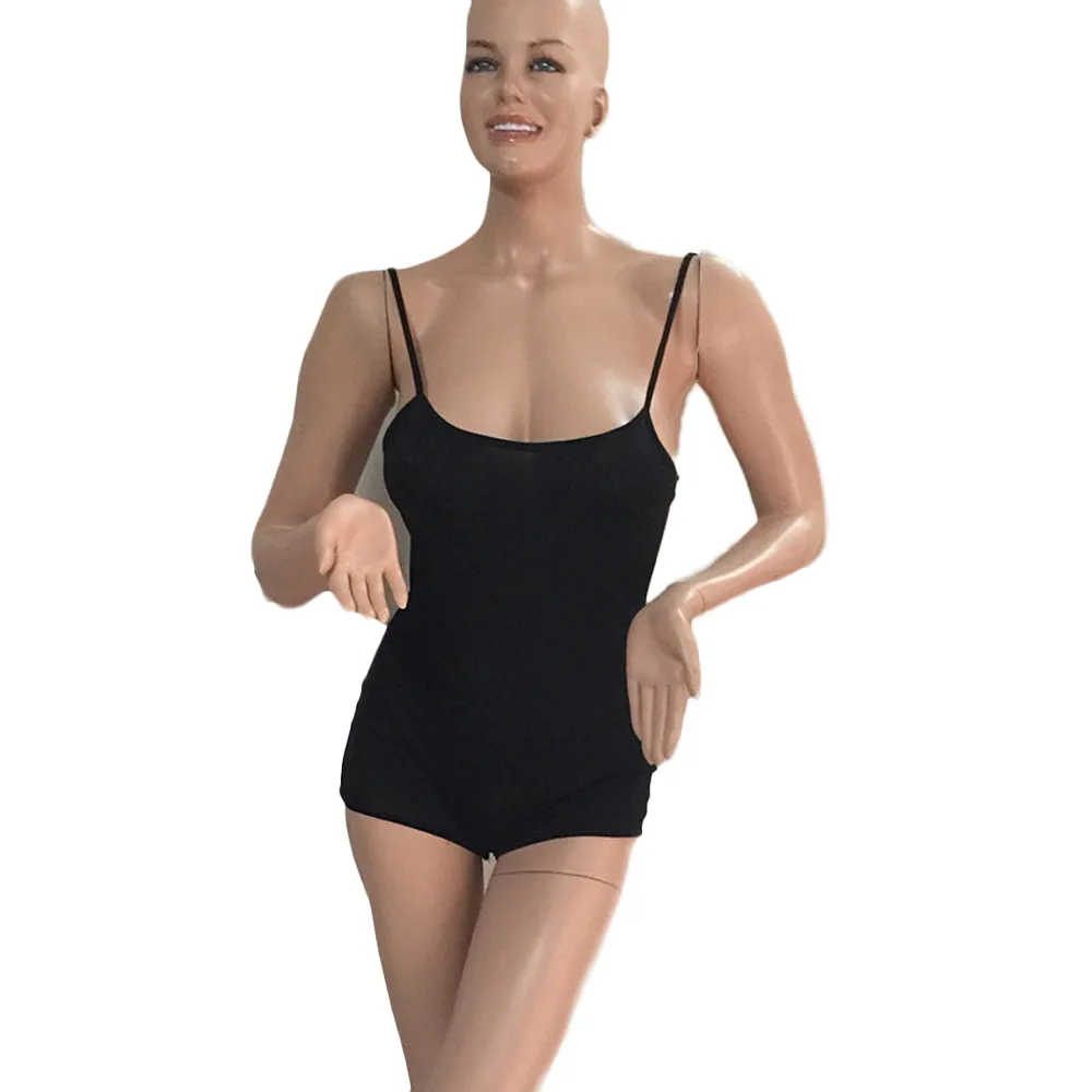 2017 черный сексуальный женский Повседневный пляжный комбинезон на бретелях с