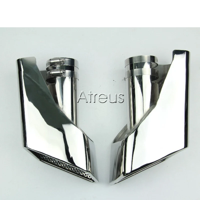 1set Chrome 304 Stainless Steel Car Exhaust Pipe Muffler Tips For 2005 - 2012 Land Rover Range Rover gasoline Accessories stainless steel car exhaust pipe tips dual muffler tips tailpipe for mercedes w220 benz s class s430 s500 amg accessories