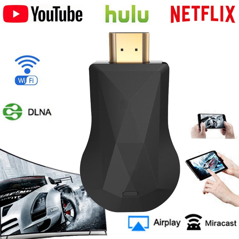 Беспроводной Wi Fi дисплей Dongle HDMI WiFi Дисплей YouTube Netflix AirPlay Miracast TV Stick 2 3 хит