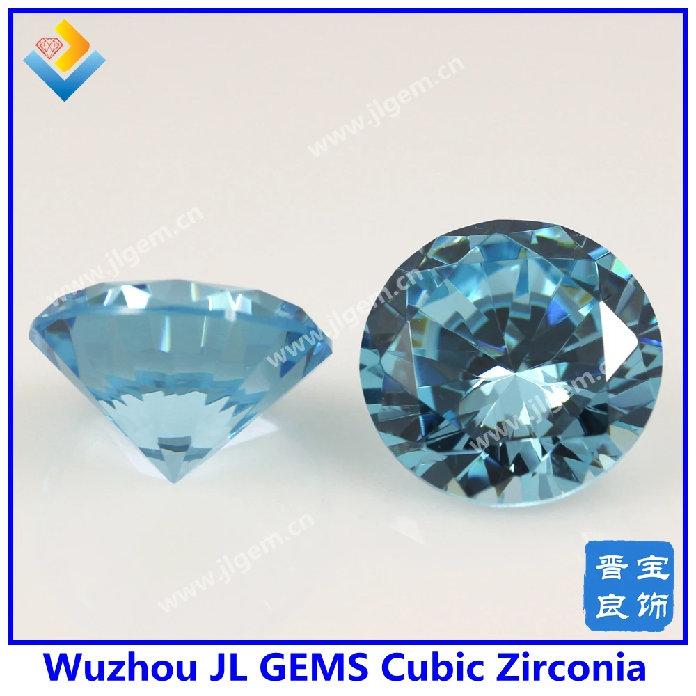 

(100pcs/lot) 1mm-3mm Cubic Zirconia Stone Baeds/#21 Light Blue Round Shape AAAAA CZ Stone