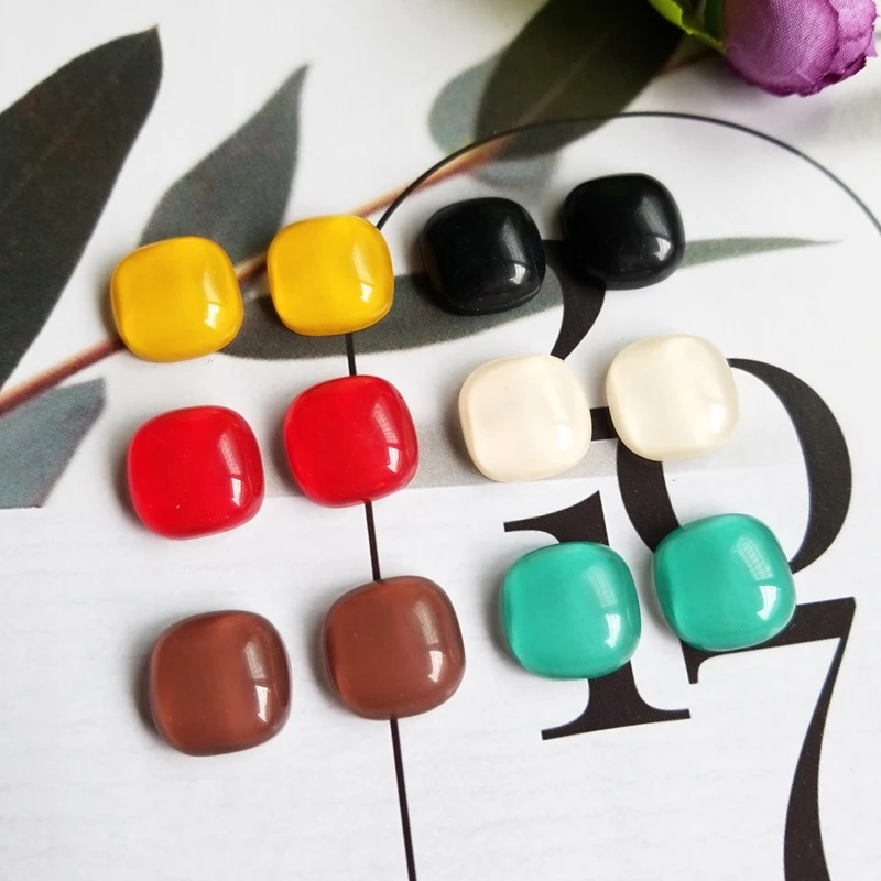 

DIY hand-made earring material, non-porous resin, translucent, irregular, regular, homemade earnail accessories.