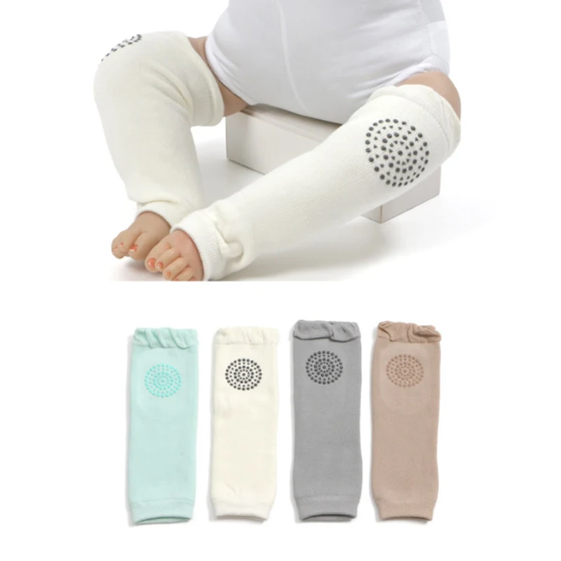 Soft Cotton Baby Leg Warmer Boy Anti Slip Kid Knee Pad Warm Towel Baby
