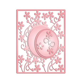 

Metal Cutting Dies Petalette Peek Stencil for DIY Scrapbooking Paper Album Card Craft Embossing Dies Cut 129*100mm