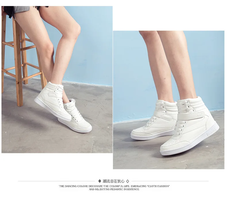Lzzf/ г. Новая женская обувь высокого качества дышащие черные высокие белые кроссовки на шнуровке, женские с сеткой Femme