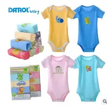 2016 5pcs High Quality Baby girl and boy clothing Rompers Summer Short Sleeve Baby Wear newborn Clothes Roupas De Bebe Infantil
