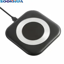 SOONHUA ABS 10W Fast Wireless Charging Adapter Temperature Control Indicator Light Charger Compatible With QI Standard Devices