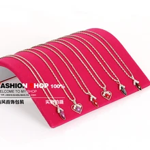 2 шт новое горячее розовое бархатное ожерелье Браслет Держатель Витрины Ювелирные Изделия Стенд для бутика