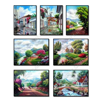 

Full Square / Round Diamond Painting Crystal Mosaic Sweet Home Landscape Diamond Embroidery Beaded Cross Stitch Hobby & Crafts