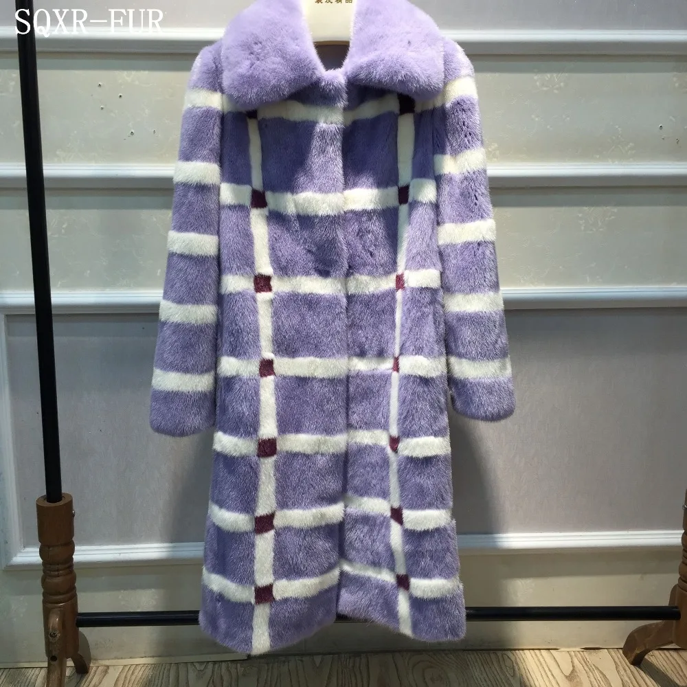 SQXR FUR real mink fur fashion jacket women real mink Fur coat women natural mink fur hot popular