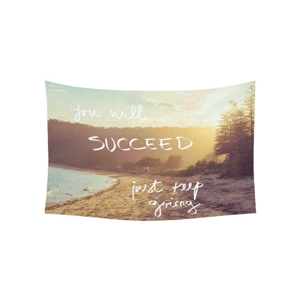 Citation Inspiree Mur Art Home Decor Coucher Du Soleil Calme Ensoleille Plage Tapisserie Tenture Art Ensembles Aliexpress