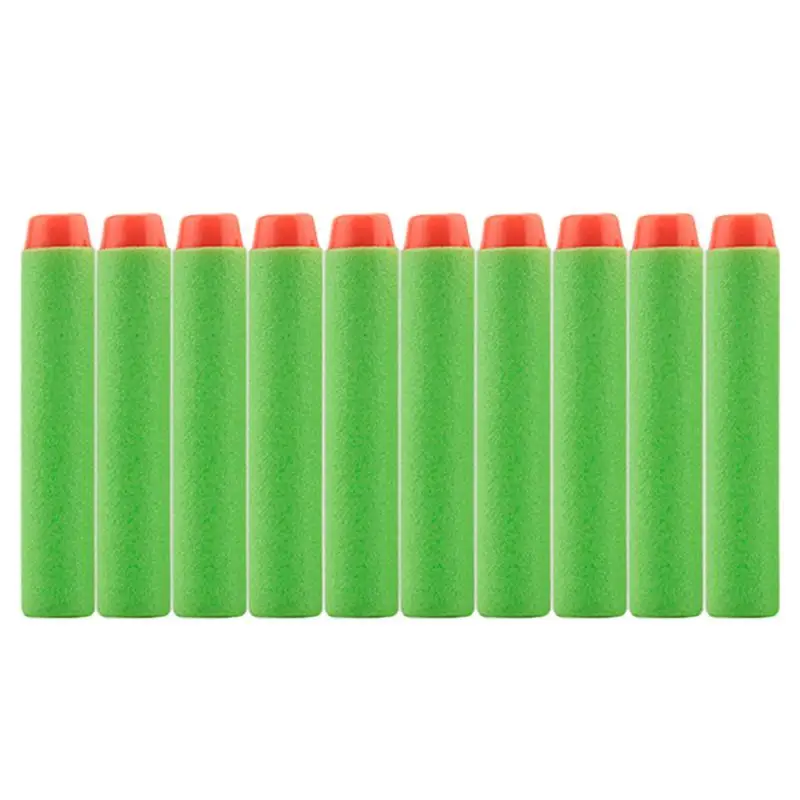 10 шт многоцветные 7,2 см EVA мягкие полые отверстия Головка заправка игрушка дартс пистолет пули для Nerf серии бластеров детские подарки на день рождения - Цвет: Зеленый