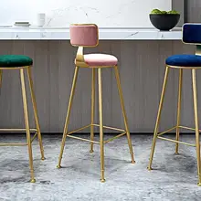 Железный арт барный стул современный и контрактный для семейного использования стул обратно еда табурет кафе барный стул