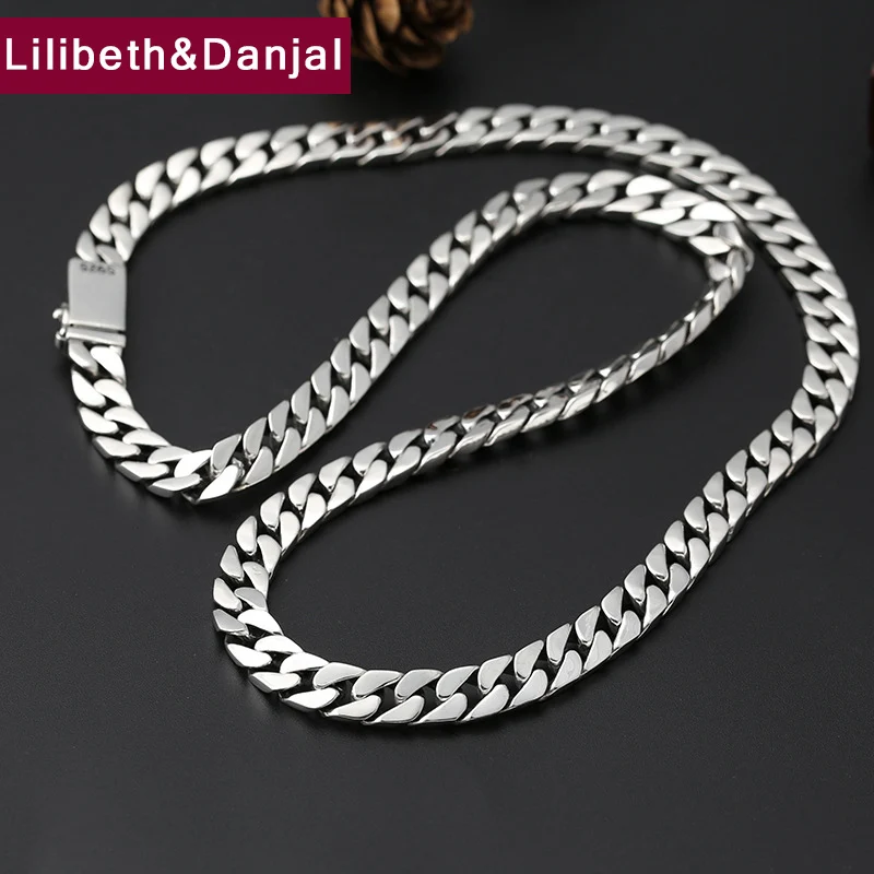 Креативное 8 мм толстое Африканское имя цепи ожерелье стерлингового серебра 925 для мужчин и женщин ожерелье с подвеской мама модные ювелирные изделия N57