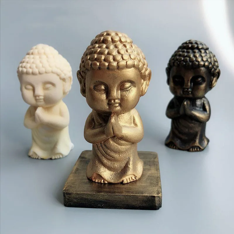 Цемент Будда силиконовые формы пластырь для ароматерапии статуя силиконовые формы бетона Декор формы